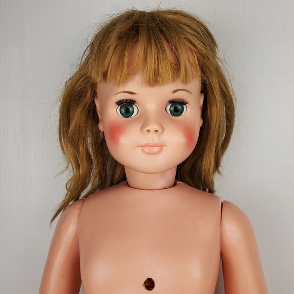 Vintage Eegees 30" Talking Pull String Doll with Outfit WORKS - Picture 9 of 16